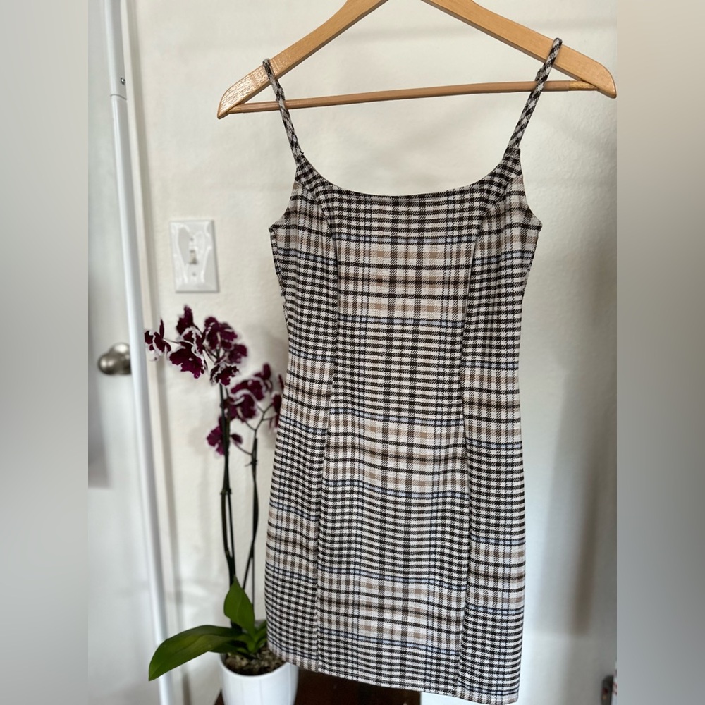 Plaid Mini Dress - Altar’d State - Size Small